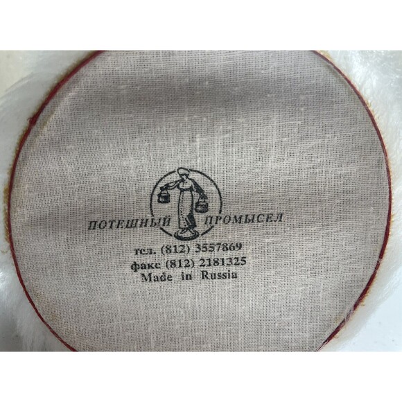 Vintage Russian Traditional Christmas Santa Wood Face Doll Handmade Painted 10” - Picture 10 of 12